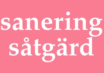 Synonym saneringsåtgärd