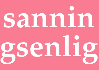 Synonym sanningsenlig