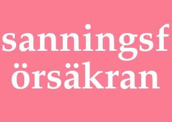 Synonym sanningsförsäkran