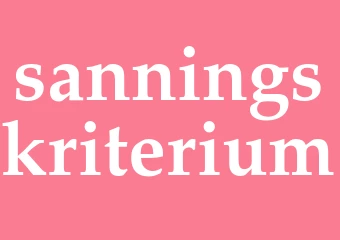Synonym sanningskriterium