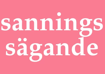 Synonym sanningssägande