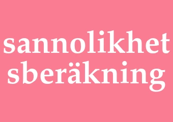 Synonym sannolikhetsberäkning