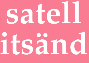 Synonym satellitsänd