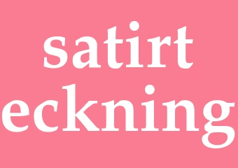 Synonym satirteckning