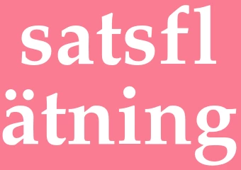 Synonym satsflätning