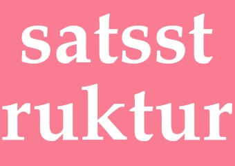 Synonym satsstruktur
