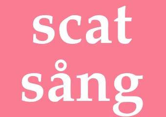 Synonym scatsång