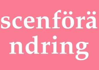 Synonym scenförändring