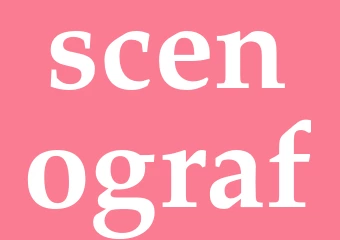 Synonym scenograf