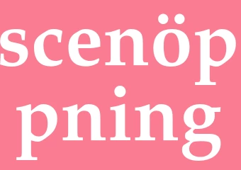 Synonym scenöppning