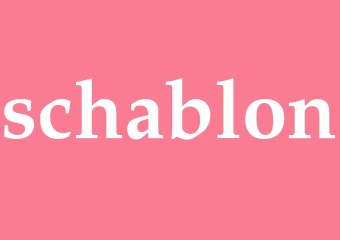 Synonym schablon