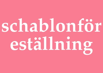 Synonym schablonföreställning