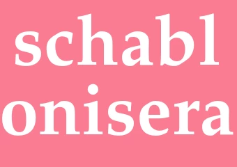 Synonym schablonisera