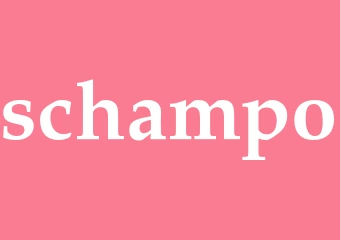 Synonym schampo