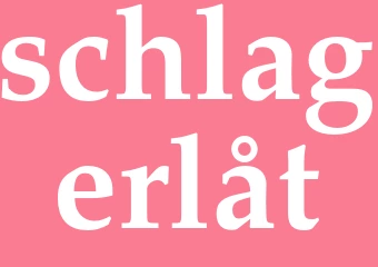Synonym schlagerlåt