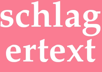 Synonym schlagertext
