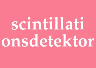 Synonym scintillationsdetektor