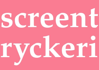 Synonym screentryckeri