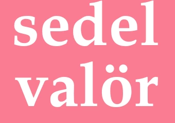 Synonym sedelvalör