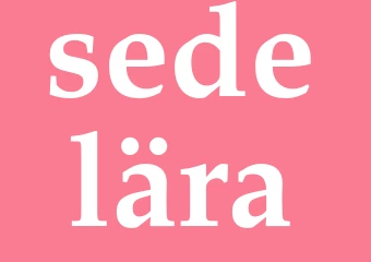 Synonym sedelära