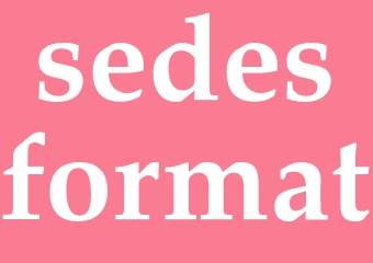 Synonym sedesformat
