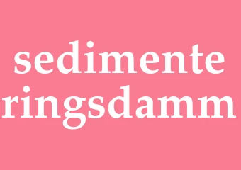 Synonym sedimenteringsdamm