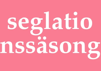 Synonym seglationssäsong