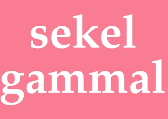 Synonym sekelgammal