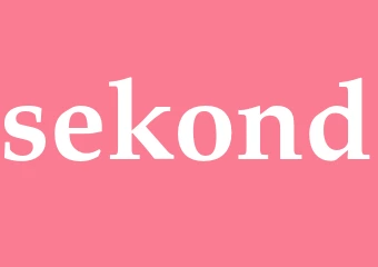 Synonym sekond