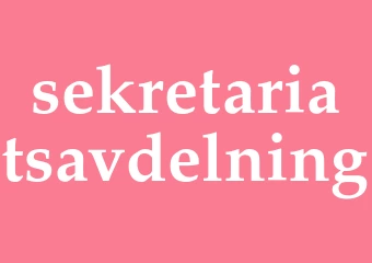 Synonym sekretariatsavdelning
