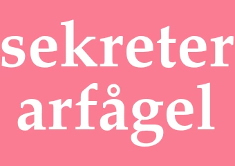 Synonym sekreterarfågel