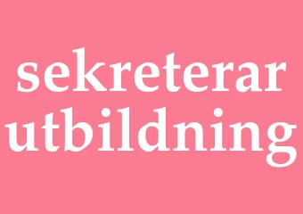 Synonym sekreterarutbildning