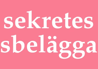 Synonym sekretessbelägga