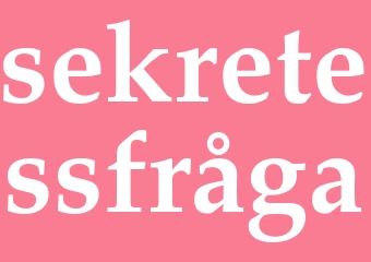 Synonym sekretessfråga