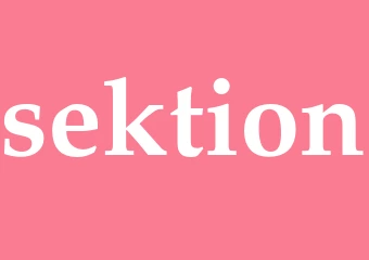 Synonym sektion