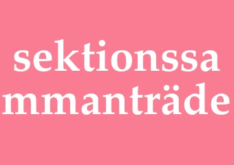 Synonym sektionssammanträde