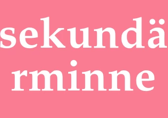 Synonym sekundärminne