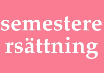 Synonym semesterersättning