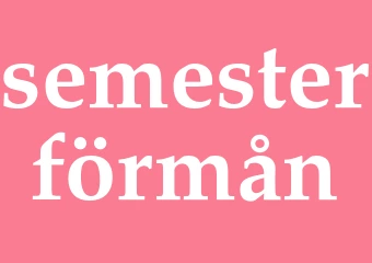 Synonym semesterförmån
