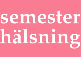Synonym semesterhälsning