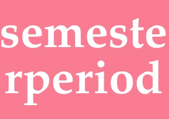 Synonym semesterperiod