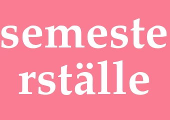 Synonym semesterställe