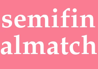 Synonym semifinalmatch