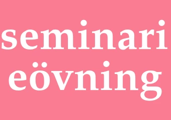 Synonym seminarieövning