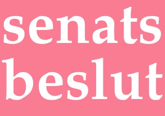 Synonym senatsbeslut