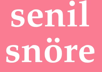 Synonym senilsnöre