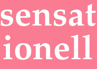 Synonym sensationell