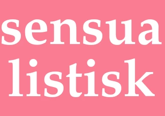 Synonym sensualistisk