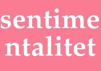 Synonym sentimentalitet