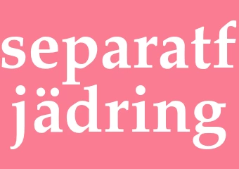 Synonym separatfjädring